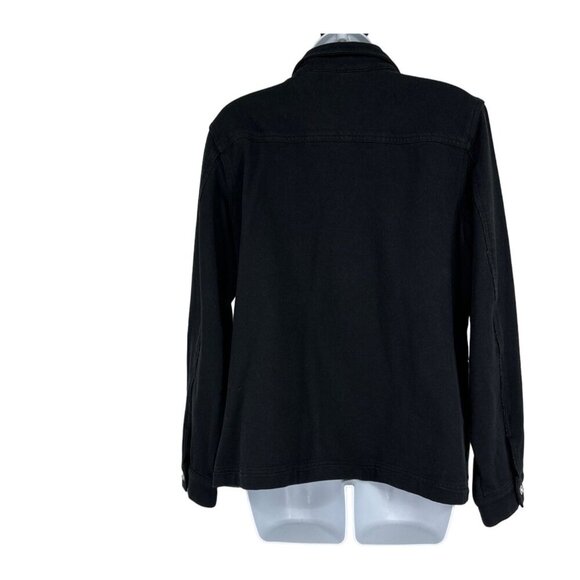 Quacker Factory Rhinestone Embellished Trucker Jacket Size M - Picture 4 of 9